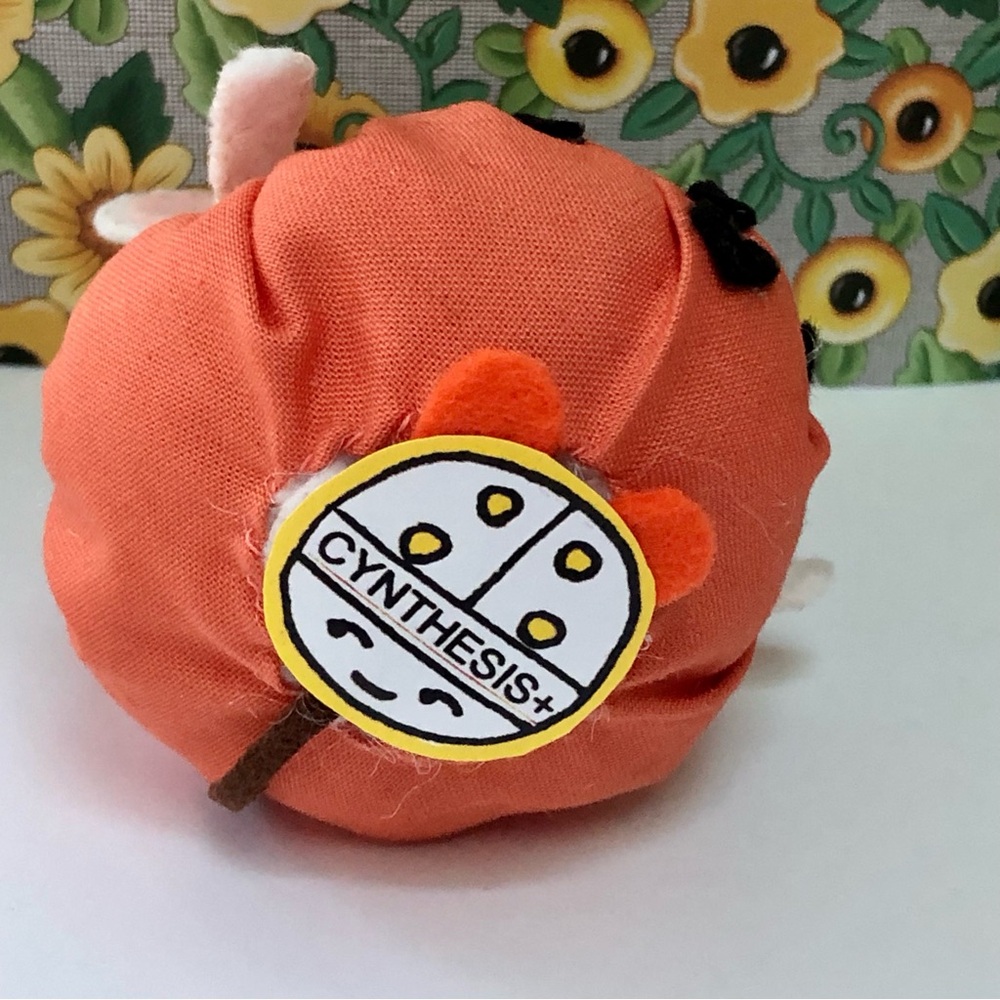 Pumpkin Costume Felt mouse Art Doll Halloween charcuterie cake topper - Picture 9 of 10